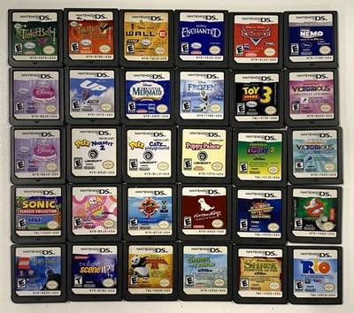 Lot of 30 Nintendo DS Games: Nintendogs, LEGO, Disney, Nickelodeon + More
