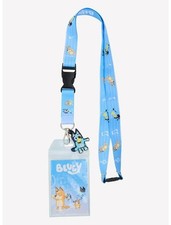 Bluey Heeler Family Music Notes Allover Print Lanyard