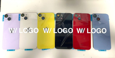 Back Glass Cover for iPhone 14 / 14 Plus with NFC Wireless Mic and flash