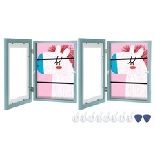 Art Frame 8.5x11 Front Opening Frames Wall for Artwork 3D Picture, 2 Pcs, Blue