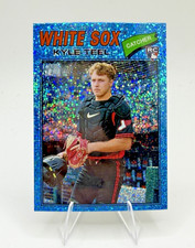 Kyle Teel Rookie 2026 Topps Heritage #182 Chrome Light Blue Sparkle White Sox