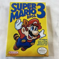 1990 NINTENDO SUPER MARIO BROS. 3 NES BRAND NEW SEALED! Small Tear Read