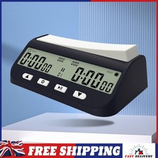 Chess Clock Black Digital Chess Timer Competition Game Stopwatch for Board Games