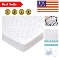Ultra-Soft Waterproof Pack and Play Mattress Protector 39 x27 - Noiseless Co...