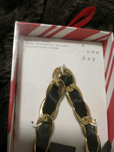 A New Day Phone Strap Target Cell Wristlet Gold NEW - Zdjęcie 2 z 4