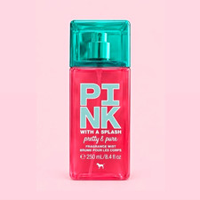 PINK With a Splash Pretty  Pure Fragrance Mist for Women, 8.4 fl oz Regular