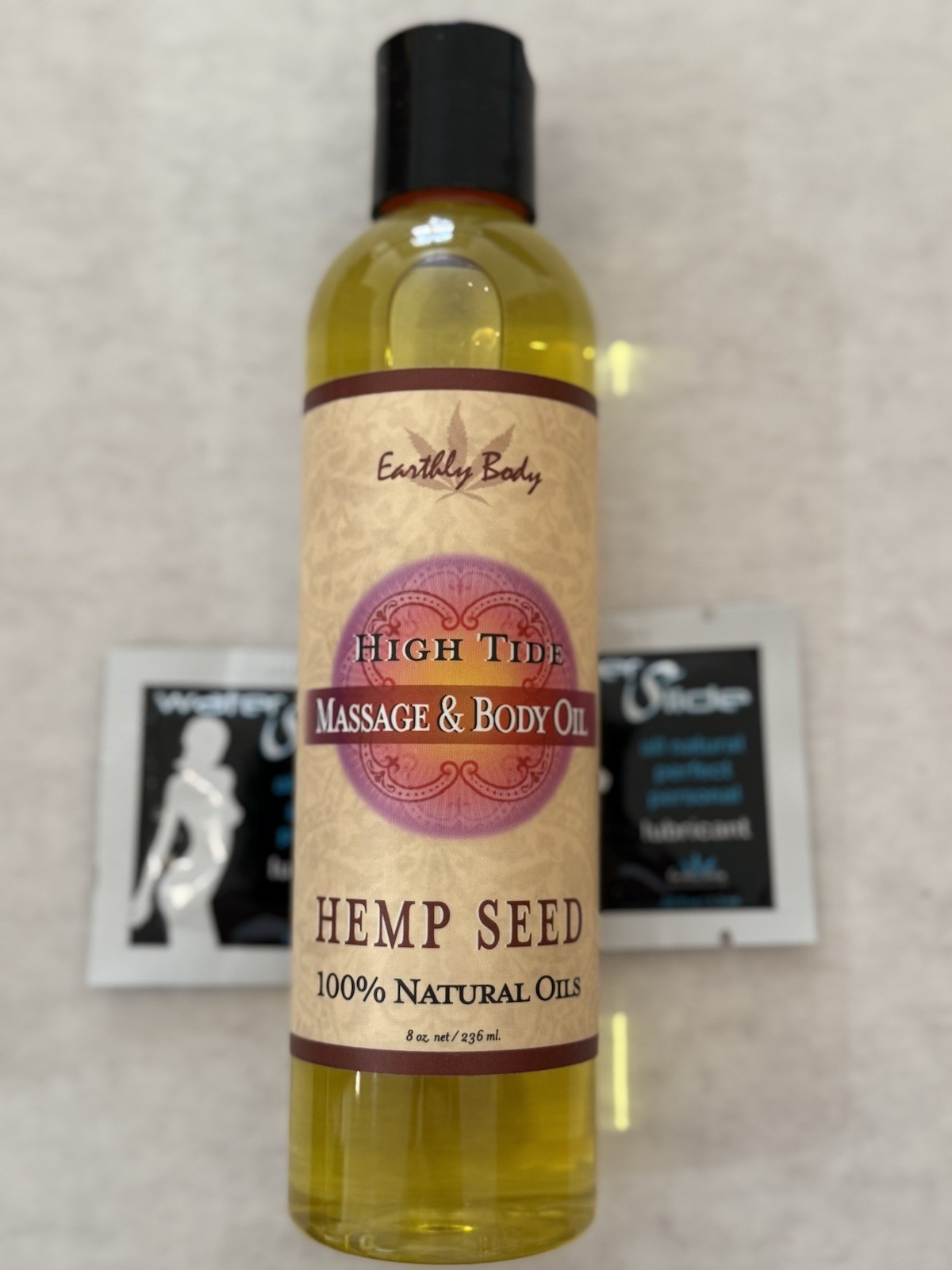 BNIB EARTHLY BODY HEMP SEED MASSAGE & BODY OIL HIGH TIDE 100