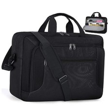 Laptop Bag 17.3 Inch Laptop Briefcase for Men Work Laptop Case 17 inch Black