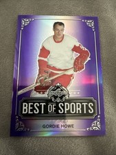 2019 Leaf Best of Sports Gordie Howe #M-06 Purple 22/25!
