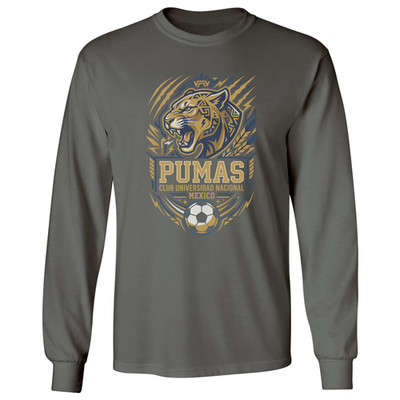Futbol Inspired Unam Graphic Mexico Soccer Tribute Long Sleeve T-Shirt