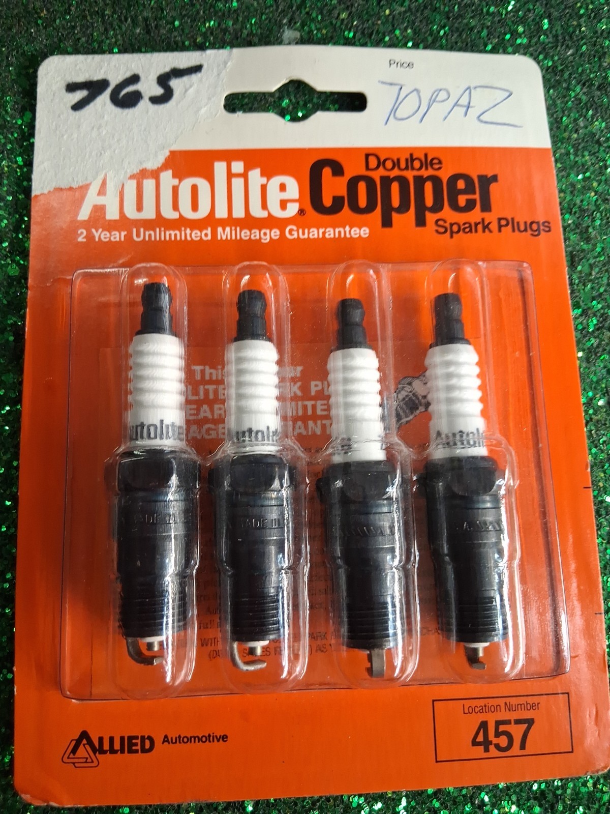 Autolite 765 COPPER CORE SPARK PLUGS LOT OF 4 NEW FREE SHIPPING