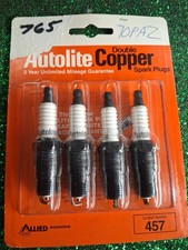 Autolite 765 Copper Core Spark Plugs Lot Of 4 New Free Shipping