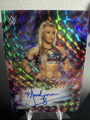 2026 WWE Topps Chrome Jordynne Grace 3/5 Future Stars Auto Red Geometric 