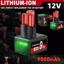 2-Pack For Milwaukee for M12 LITHIUM 9.0Ah Extended Capacity Battery 48-11-2460