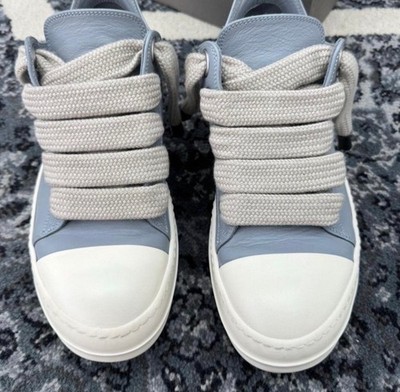 Rick Owens Porterville Jumbo Laces  Sneakers  BLUE CREAM   ( 43/10US)