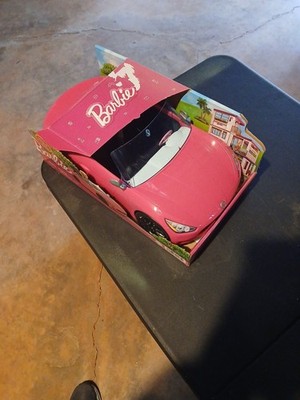 Barbie Pink Convertible 2-Seater Vehicle with Rolling Wheels