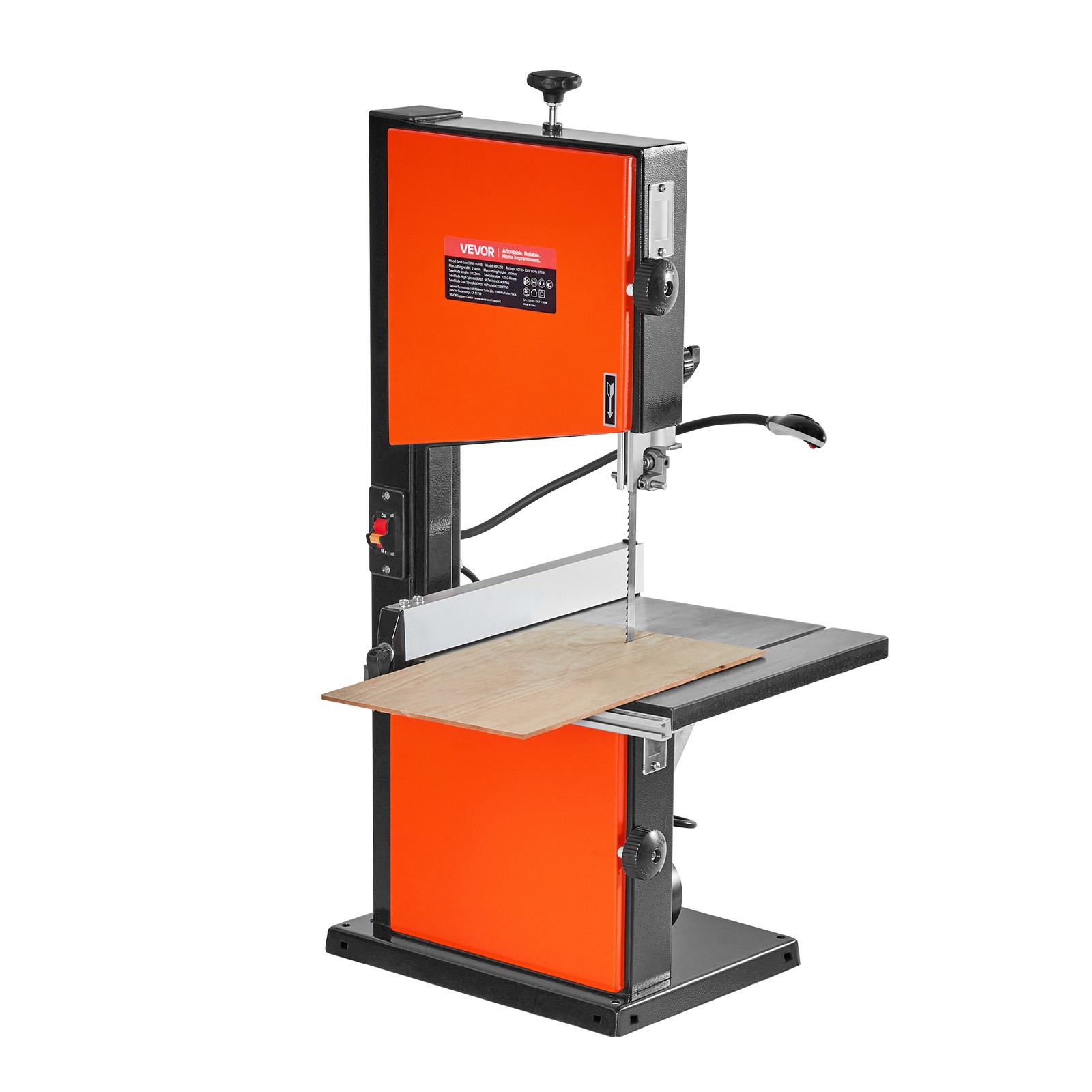 VEVOR Band Saw 10-Inch Two-Speed Benchtop Bandsaw for Woodworking 373W 1/2 HP