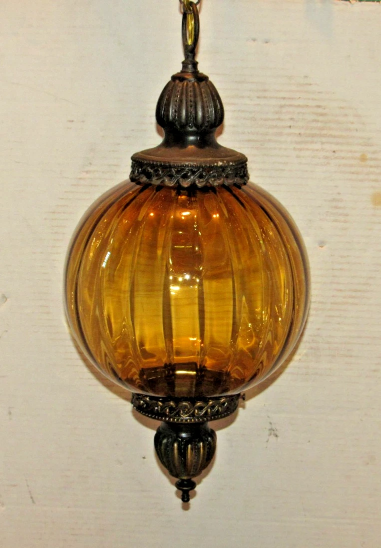 amber glass chandelier products for sale | eBay