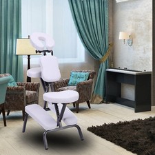 Folding Massage Chair Massage Beauty Salon Spa Tattoo Massage Seated PU Chair