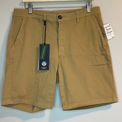 North Sails Star Regular Fit Chino Shorts Honey Brown 34