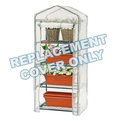 4 Tier Greenhouse Outdoor Garden Plants Grow Green House PE Replacement Cover