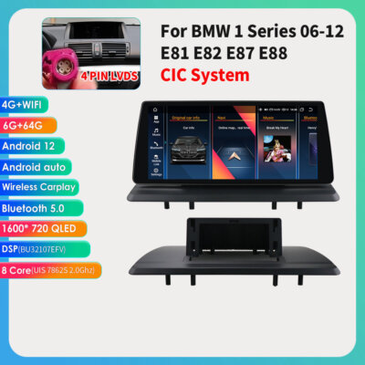 64GB Android Autoradio 8Kern 10,33 IPS GPS AutoPlay für BMW E81 E82 E87 E88 CIC
