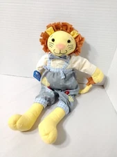 Vintage Applause Lion Stuffed Animal Fabric Rag Doll