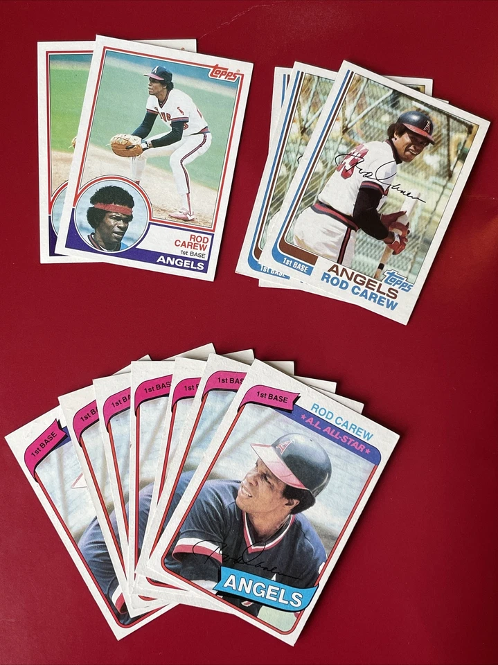 (19) Rod Carew Cards NM NM+ Angels Twins - Image 2 of 2