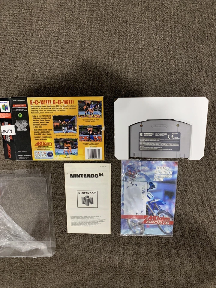 ECW Hardcore Revolution Wrestling - Nintendo 64 N64 Rare Aus Pal Box - Image 4 of 4