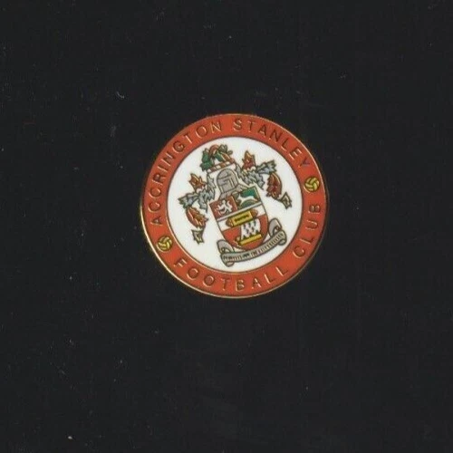 ACCRINGTON STANLEY F.C. Club Crested Enamel Badge FREE POST UK - Image 2 of 2