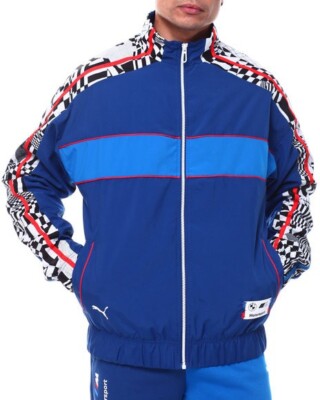 mens puma bmw statement motorsport jacket, medium, blue, 2023
