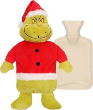 The Grinch Hot Water Bottle & Cover ~ Primark ~ 1L Bottle Christmas Santa