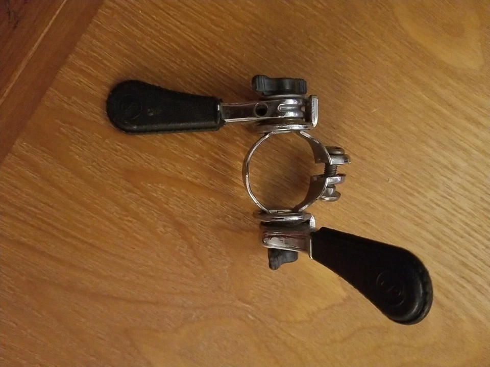 [7.67] Juego de palanca de cambios Simplex Criterium abrazadera de tubo en bicicleta de colección años 70 Nuevo de Lote Antiguo  Foto 4 de 4
