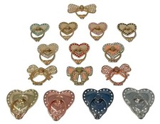 360 Rotating Finger Ring Stand Holder For Cell Phone iPhone Galaxy Bow Heart