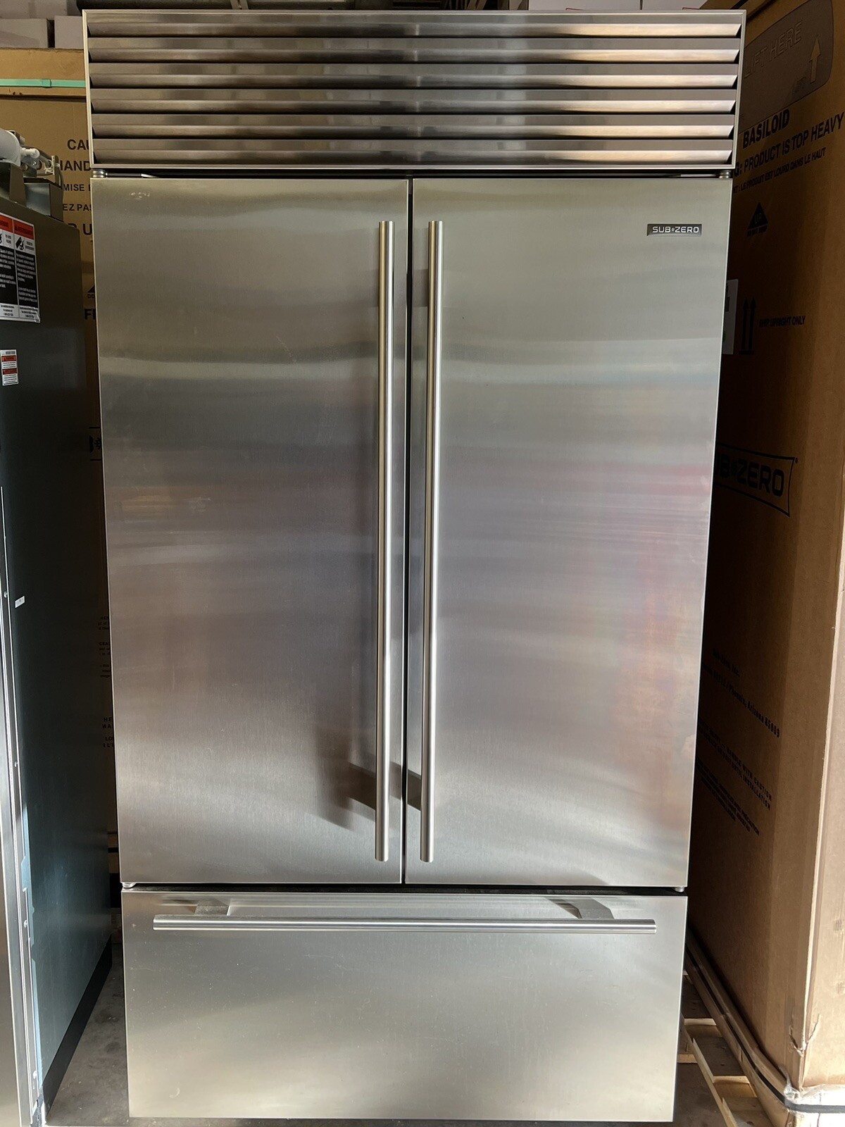 SubZero 42" French Door Refrigerator Freezer in Stainless Steel BI42UFD/S/TH eBay