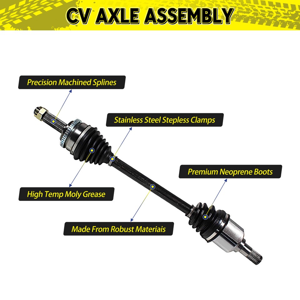 Front Pair CV Axle Joint Shaft Assembly for Audi Q5 Premium Flex 2.0L ...