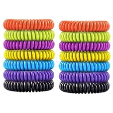 28 Pack Bug Insect Pest Repellent Bracelets, Waterproof WristBands for All Ages