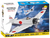 "Cobi 5729 Mitsubishi A6M2 \"Zero-Sen\" Bausatz 347 Teile / 1 Figur"