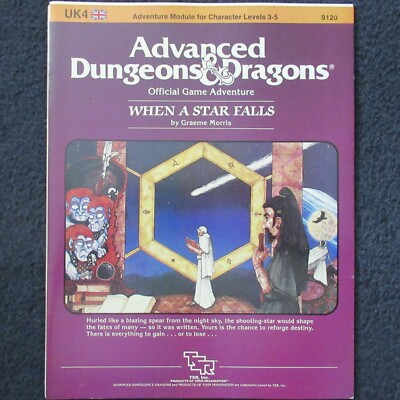 UK4 When a Star Falls Advanced Dungeons & Dragons Abenteuer Modul D&D TSR 9120