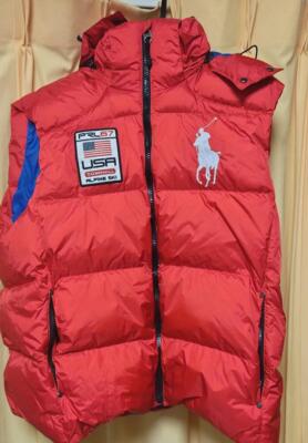 Polo Ralph Lauren PRL 67 USA DOWNHILL ALPINE SKI Down Vest Red