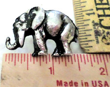 Elephant pin vintage collectible biker vest pinback African zoo memorabilia