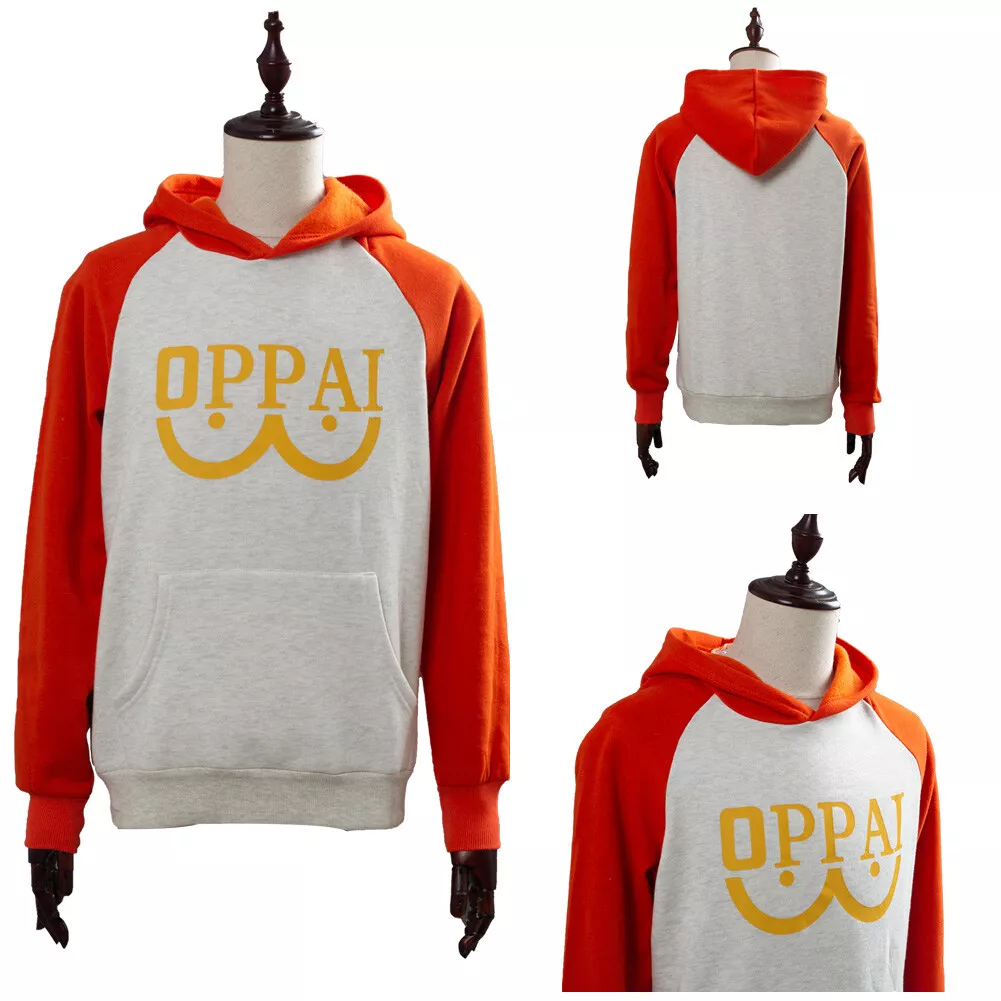 Oppai Cosplay Costume Hooded Sweater Hoodie Jacket