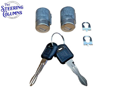 95-00 BLAZER S10 JIMMY SONOMA FL & FR DOOR LOCK CYLINDER SET 2 KEYS NEW OEM!