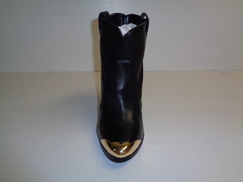 Dolce Vita Size 7.5 M KITT Black Leather Booties Ankle Boots New Womens Shoes - Picture 3 of 12
