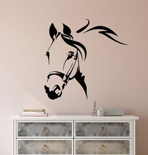 Vinyl Wall Decal Abstract Horse Head Animal Pet Stickers 2591ig
