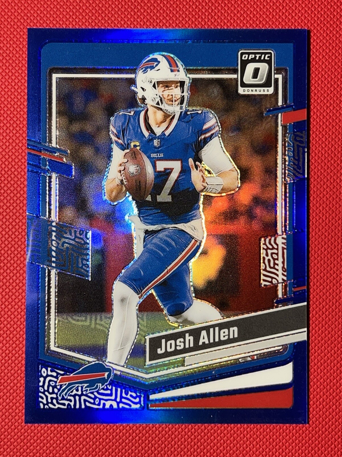 2023 Panini Donruss Optic Josh Allen Blue Prizm /199 #22 Buffalo Bills