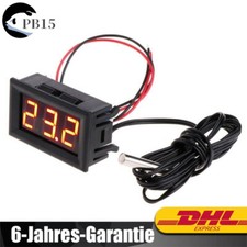 LED-Anzeige Digitalthermometer DC 12V -50~110°C Temperaturanzeige mit 1m Sonde