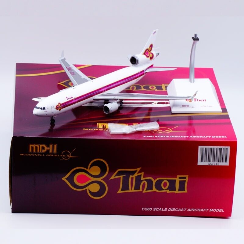 1:200 JC Wings Diecast Aircraft Model Thai Airways MCDONNELL 1:200 JC Wings Diecast Aircraft Model Thai Airways MCDONNELL