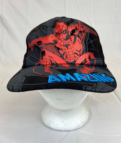 The Amazing Spiderman Youth Baseball Cap Snapback Hat Marvel Disney Parks Black