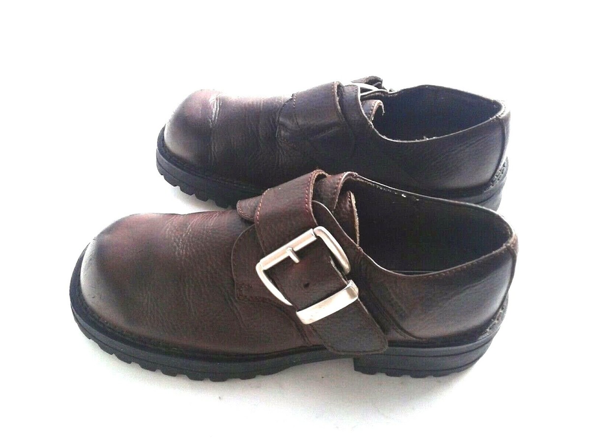 bed stu shoes, brown leather with chunky buckle strap size 10 Color Block for Her – Bed|Stü main image 2